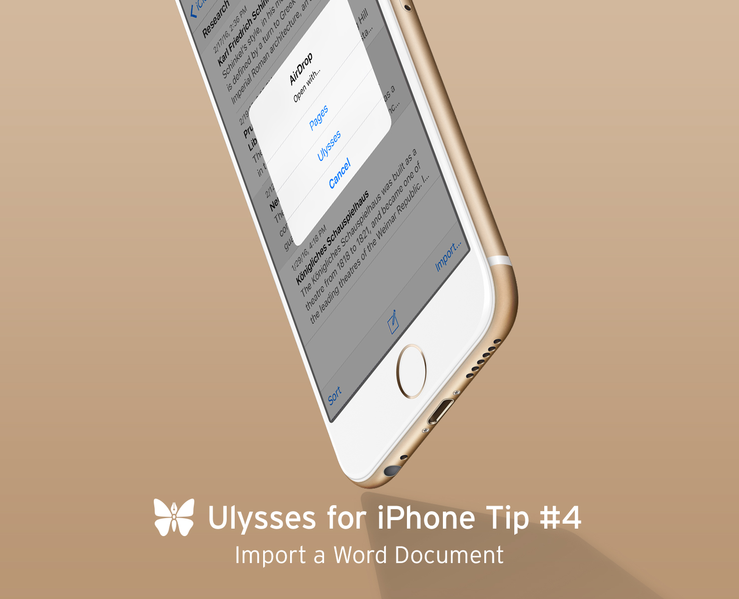 Import a Word Document